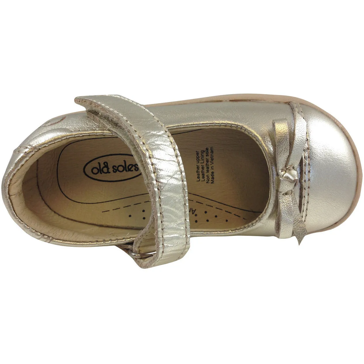 Old Soles Girl's 313 Gold Sista Flat