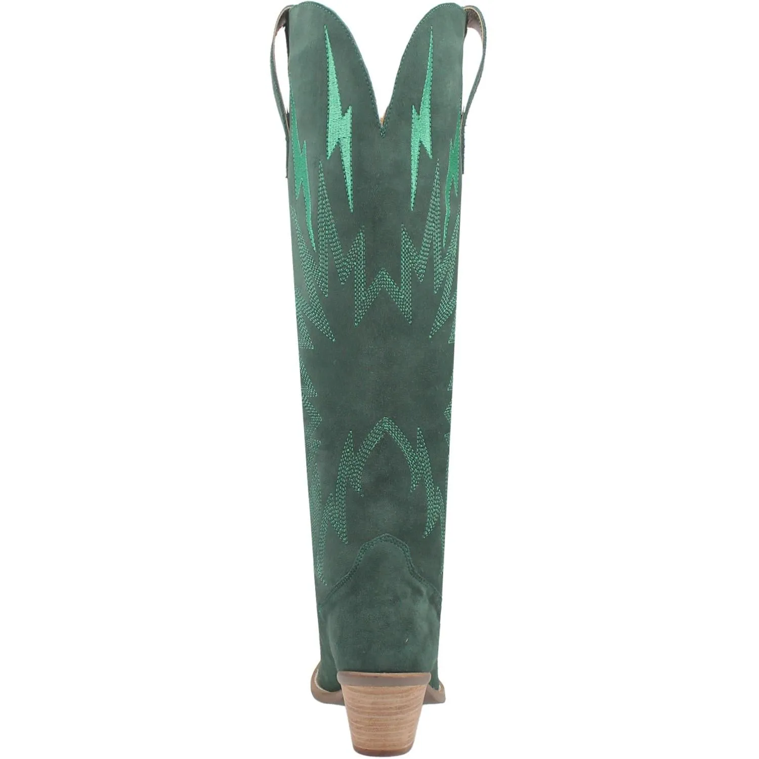 Online Exclusive | Dingo | Thunder Road Suede Leather Cowboy Boots in Green **PREORDER