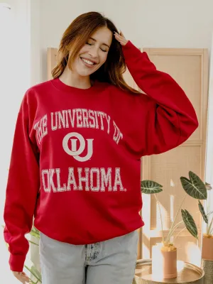 OU Sooners Vintage Sport Crimson Sweatshirt