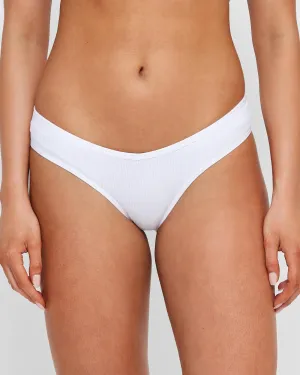 popular  Rib Seamfree V-Front Brazilian Briefs - Lily Loves - White