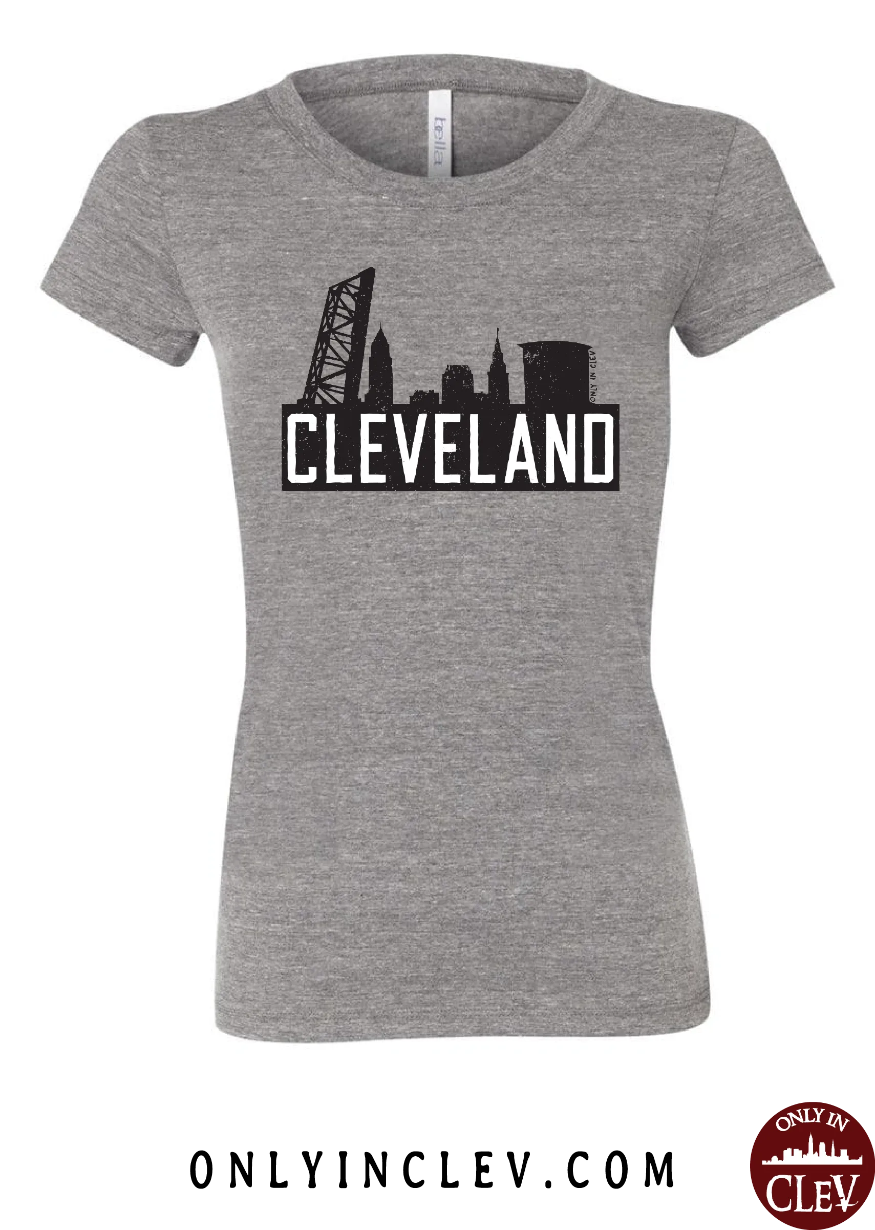 "The Flats Skyline" T Shirt on Gray