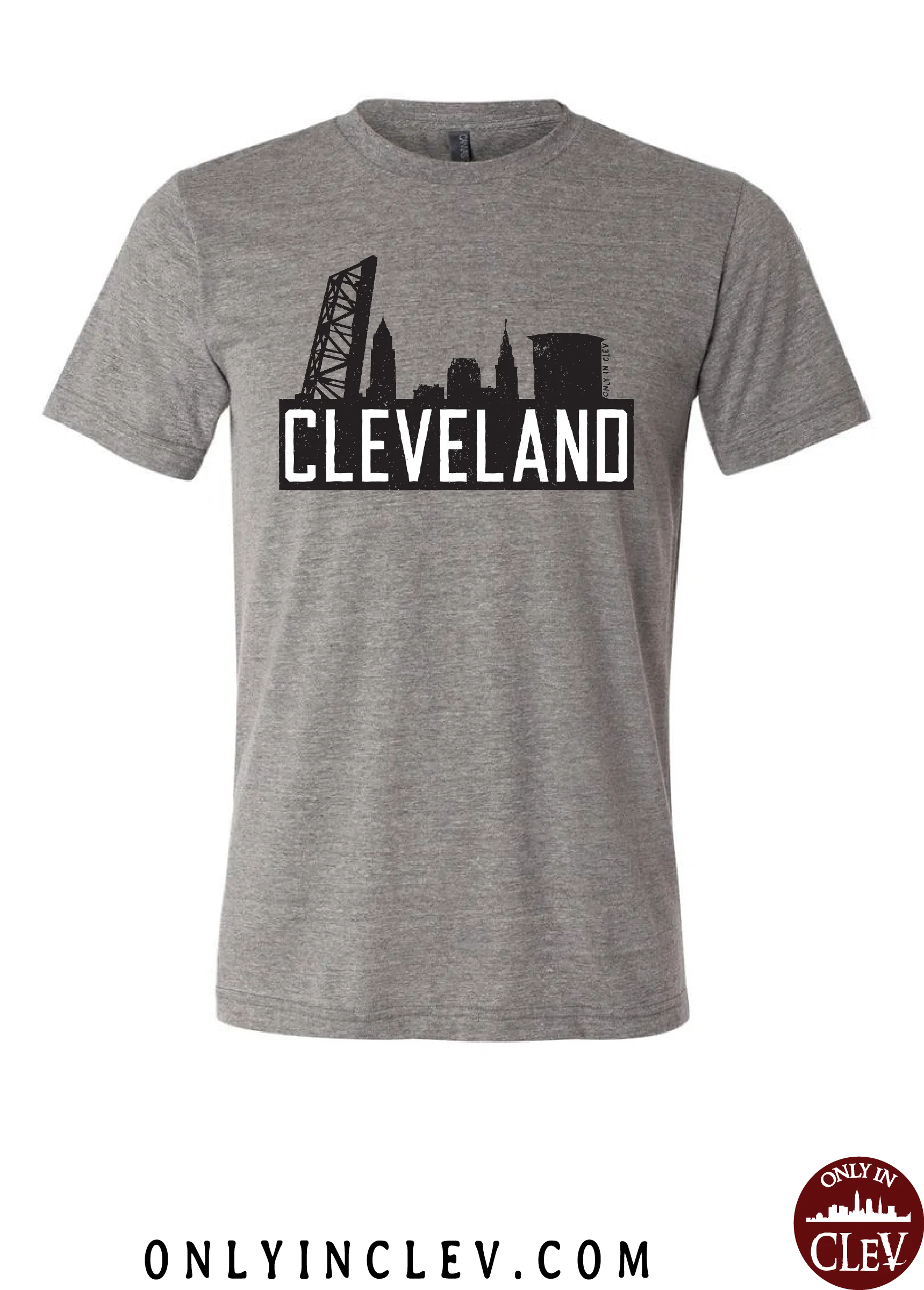 "The Flats Skyline" T Shirt on Gray