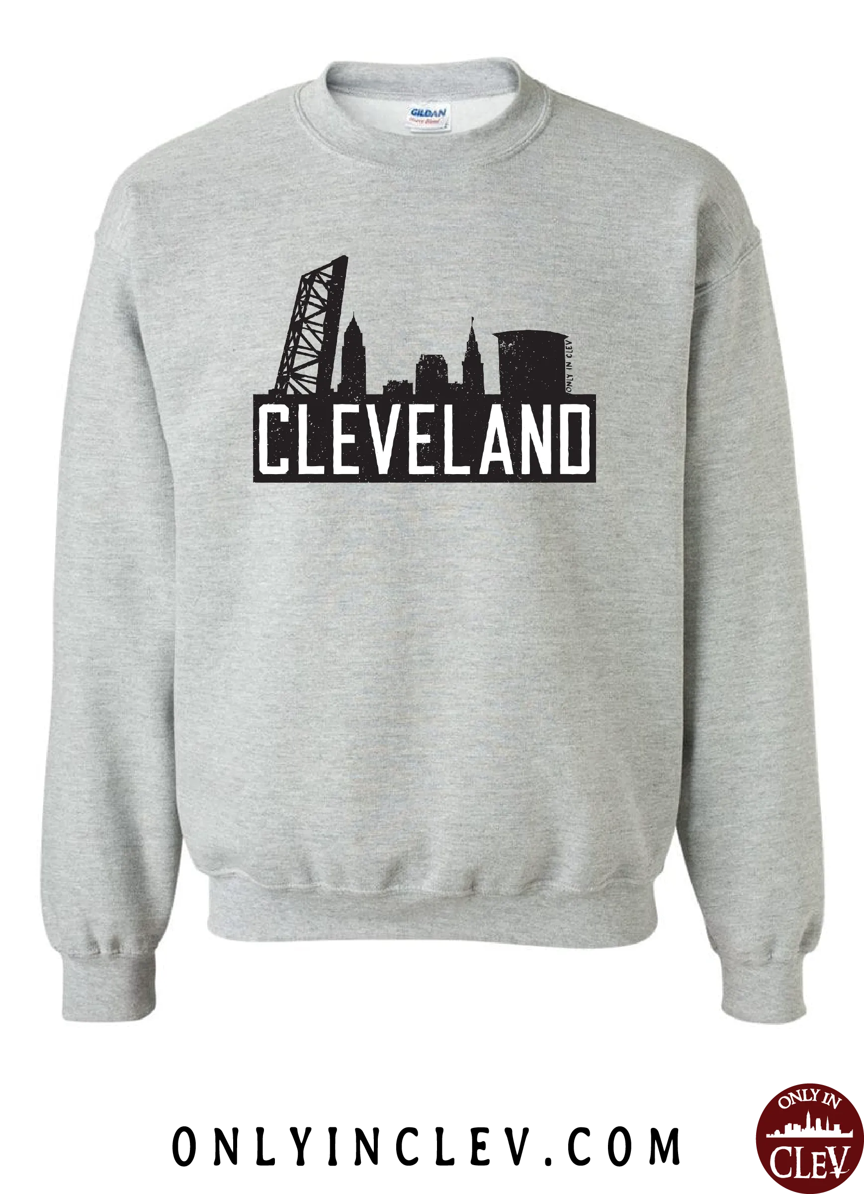 "The Flats Skyline" T Shirt on Gray