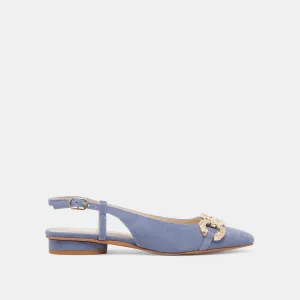 RAMANO FLATS BLUEBELL SUEDE