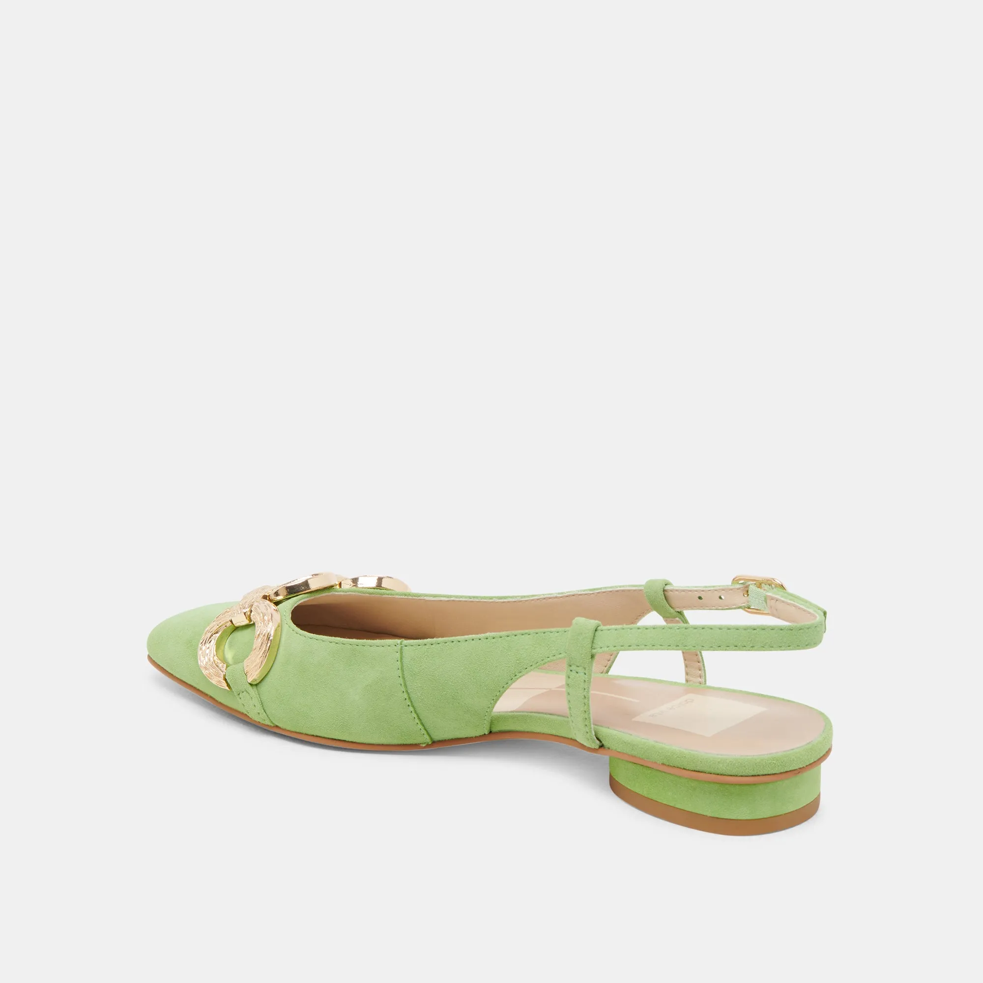 RAMANO FLATS LIME SUEDE