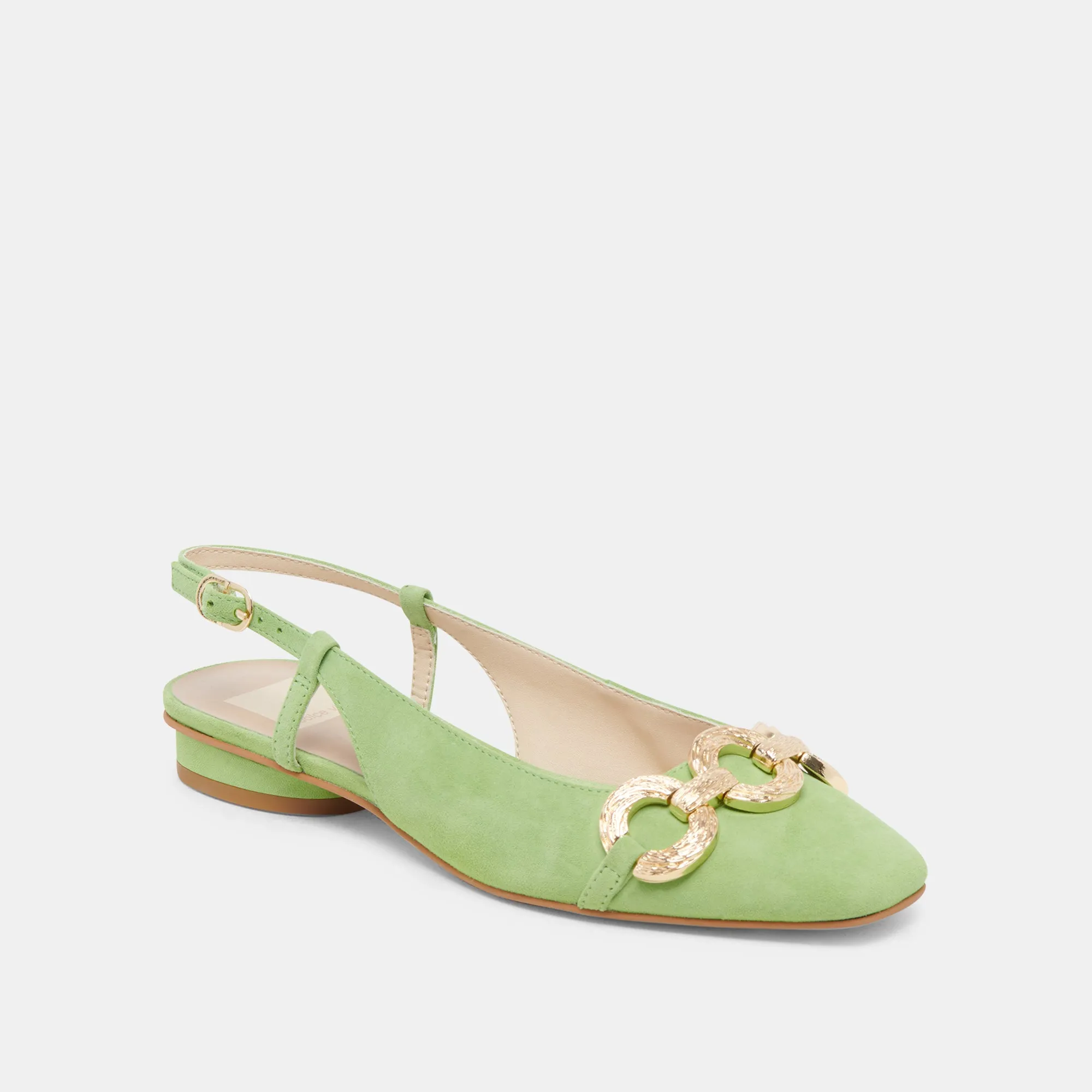 RAMANO FLATS LIME SUEDE