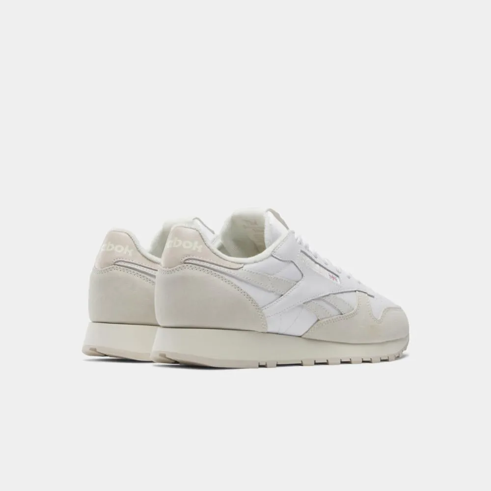 Reebok Footwear Men Classic Leather Shoes WHT/CHALK/STUCCO