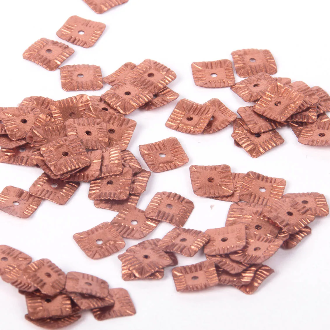 Sequins - Square - 10mm - Copper (S81)