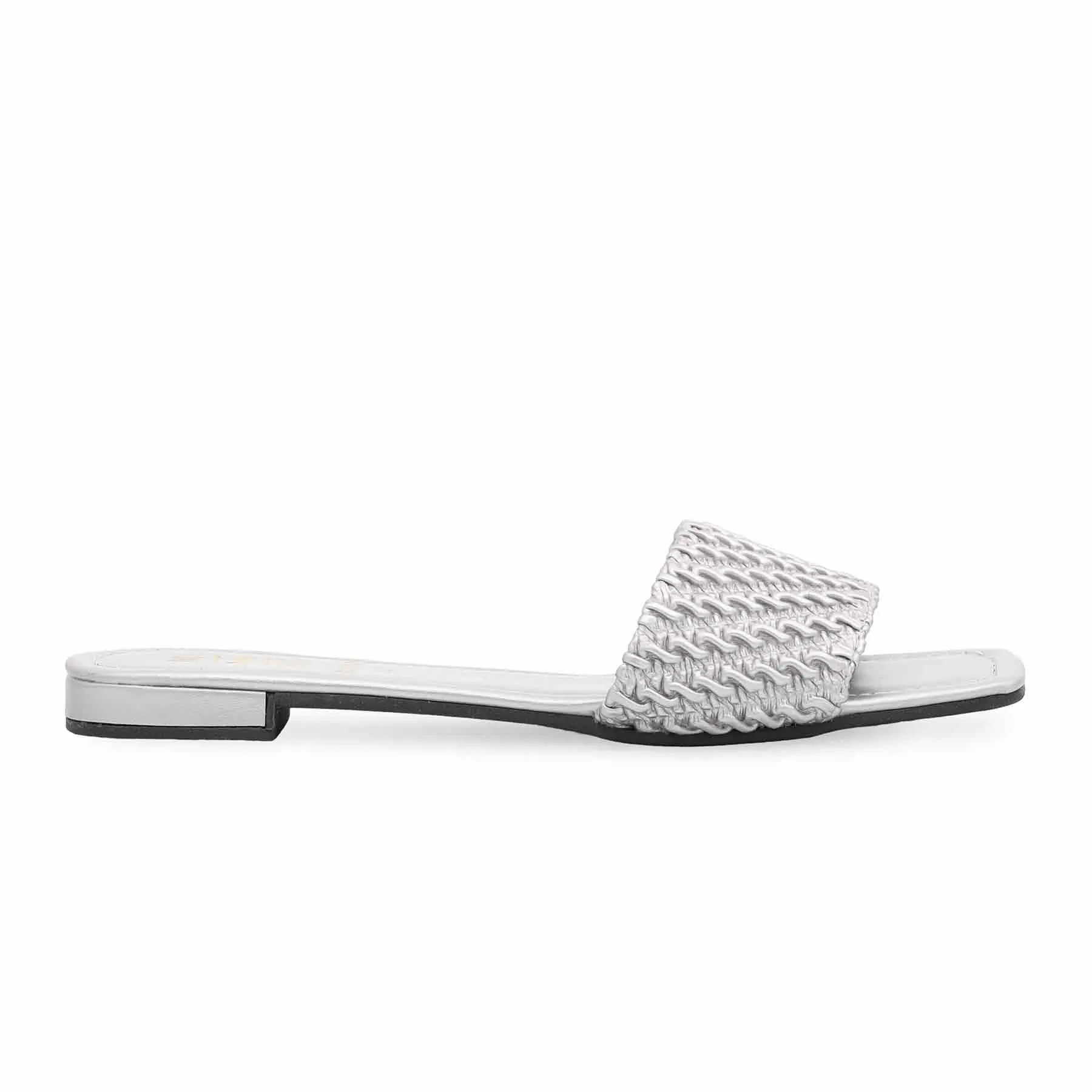 Silver Formal Slipper FR8214