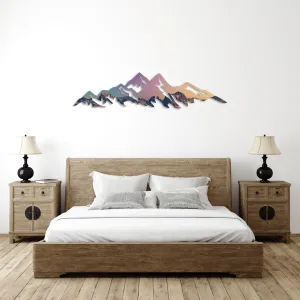 Space Mountains - Metal Wall Art