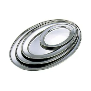 Stainless Steel Oval Flat 22"