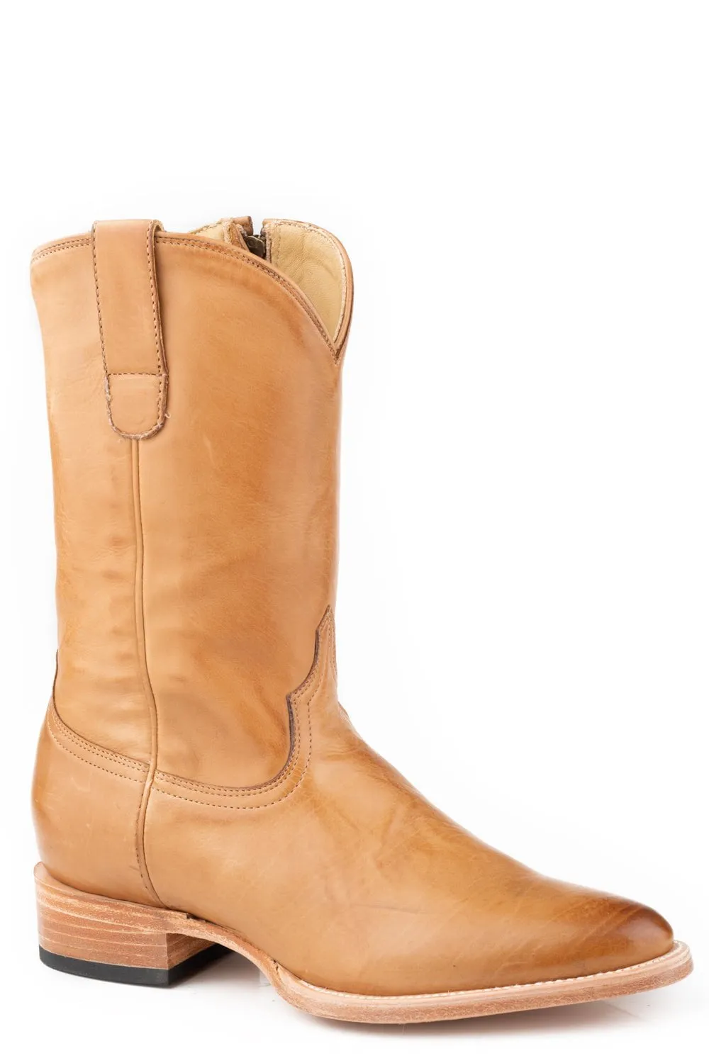 Stetson Womens Sunday Gold Calf Leather Cowboy Boots