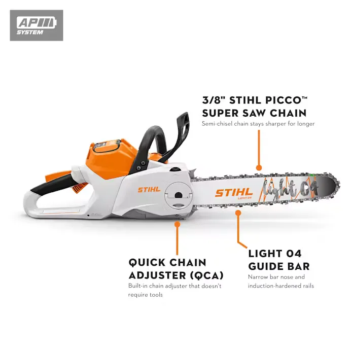 Stihl | MSA 220 C-B Battery-Powered Chainsaw | 14" bar w/ AP 300 battery & AL 301 charger (MSA220-14-AP300-AL301-COMBO)