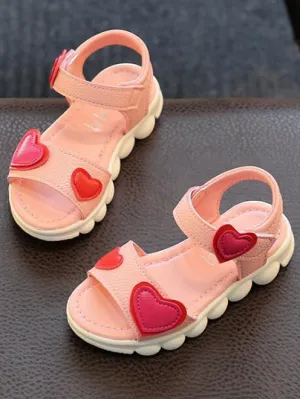 Sweetest Hearts Chunky Sandals By Liv and Mia