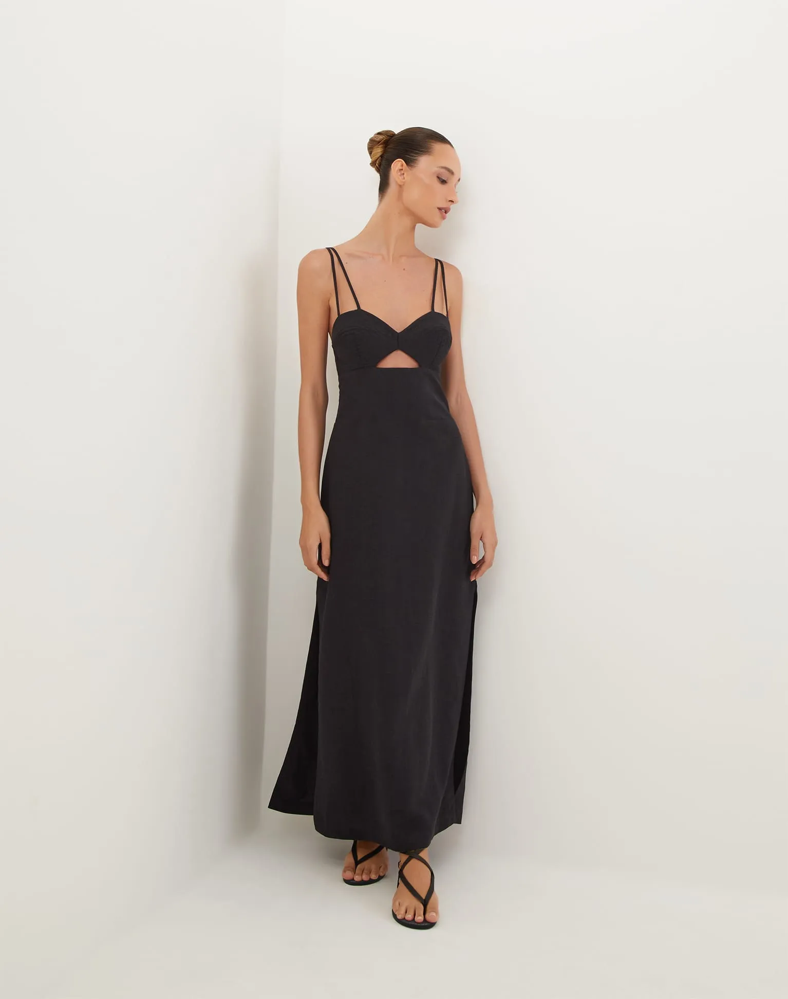 Tats Midi Dress - Black