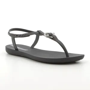 Thong Metal - Trim Sandals Slingback - Grey