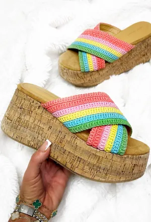 Tropical Glow Multi Cross Over Wedges