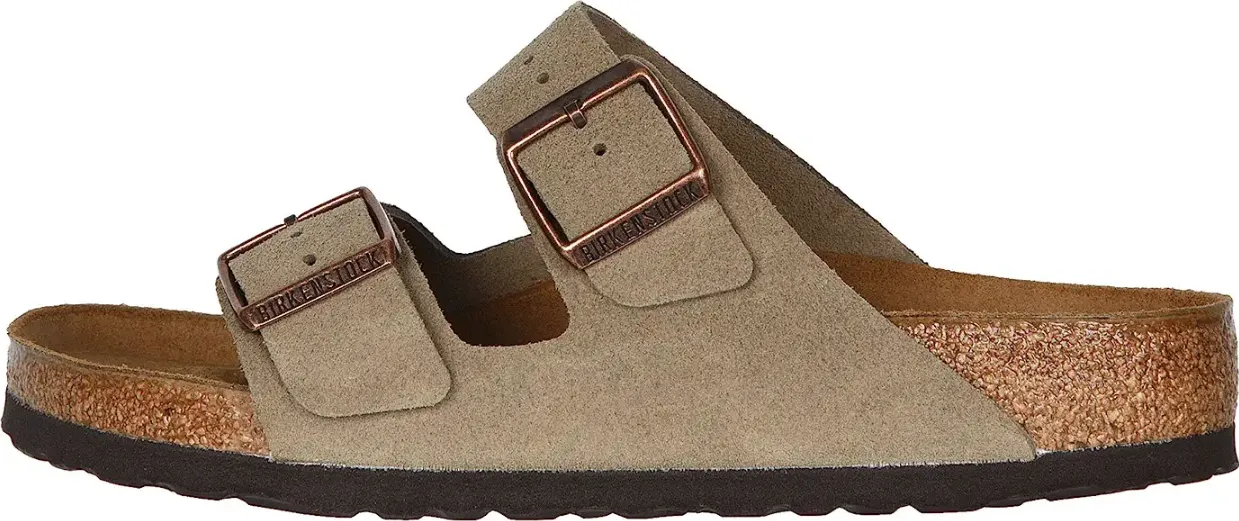 Unisex Shoes Birkenstock ARIZONA Slide Sandals 0051461 TAUPE SUEDE