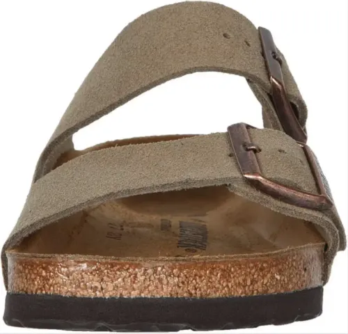 Unisex Shoes Birkenstock ARIZONA Slide Sandals 0051461 TAUPE SUEDE