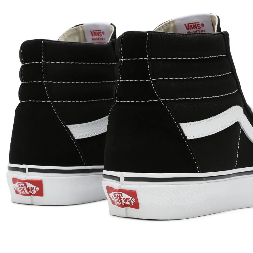 Vans scarpa Sneakers alta per uomo e donna in tela e camoscio Sk8-Hi VN000D5IB8C nero-bianco