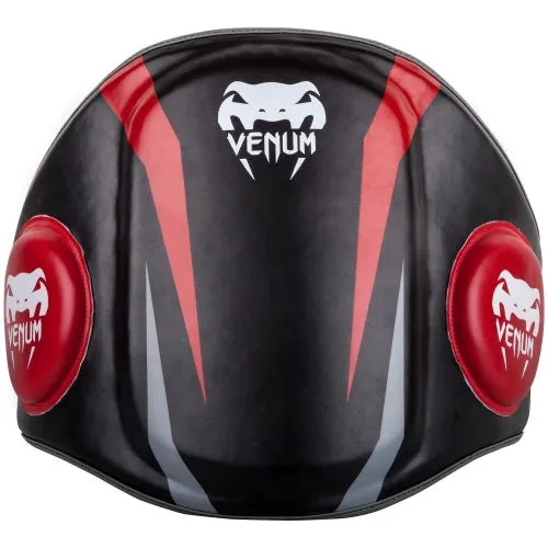 VENUM ELITE 03054 MUAY THAI BOXING MMA SPARRING BELLY PROTECTOR PAD Black-Red