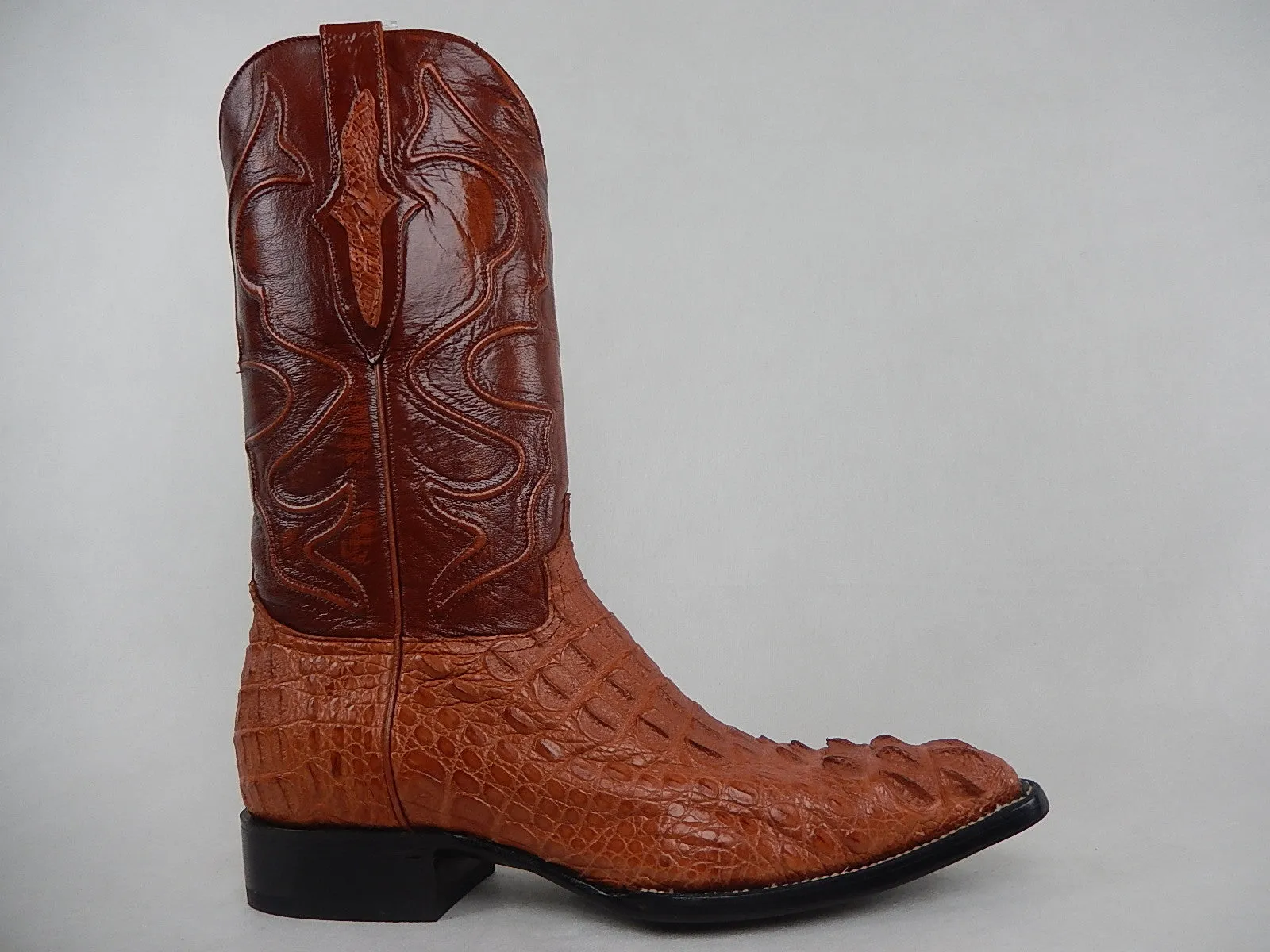 Wild West Boots Cognac Crocodile Cowboy Boot 900203